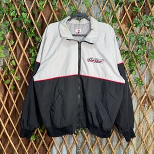 Vintage Y2K hot rod embroider 1990s racing light windbreaker